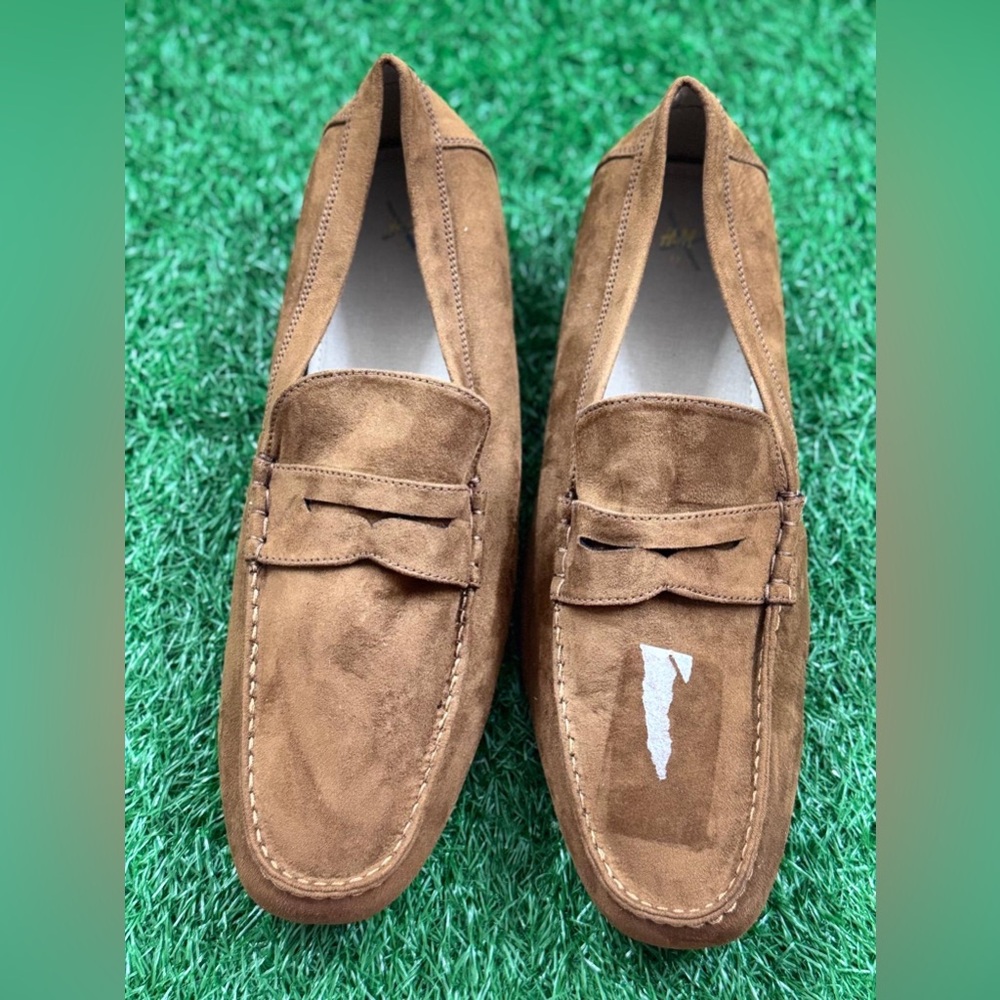 H &M‎ Men's Brown Suede Loafers Size 12